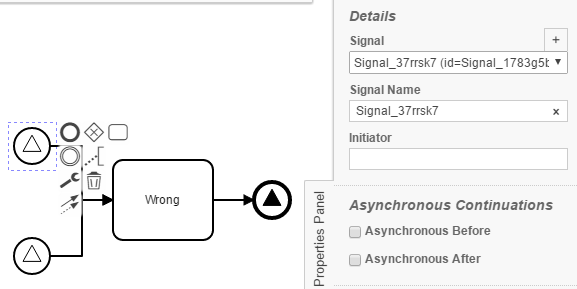 Double usage of signal name